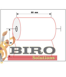 Role termo pentru ATM 80mm x 100m, 55gr/m2
